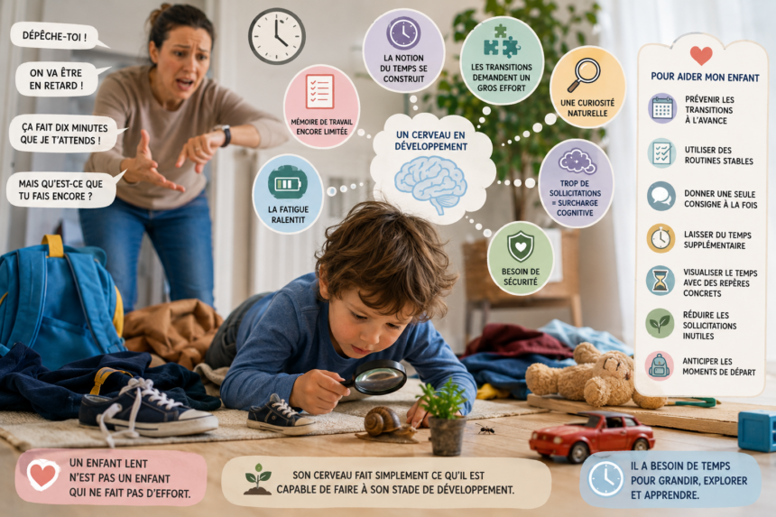 Pourquoi un jeune enfant ne peut-il pas se dépêcher ?
