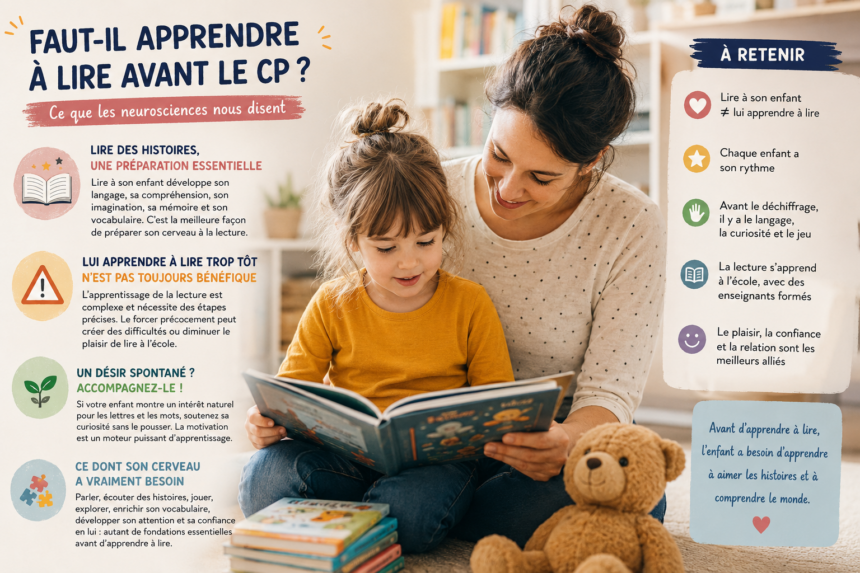 Faut-il apprendre à lire avant le CP ?