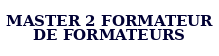 Master 2 formateur de formateurs